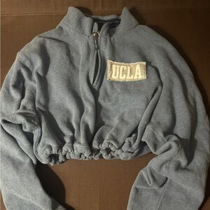 UCLA Bruins cropped 1/4 zip pullover vintage
